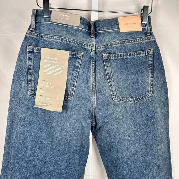 Everlane The 90’s Cheeky Jean Size 27 Regular High Rise Casual Denim - Picture 9 of 11